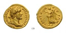 Antoninus Pius (A.D. 138-161) Aureus Au A.D. 157/158 Rome mint, underlying luster nearly Extremely Fine/good Very Fine